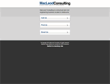 Tablet Screenshot of macleodconsulting.com.au